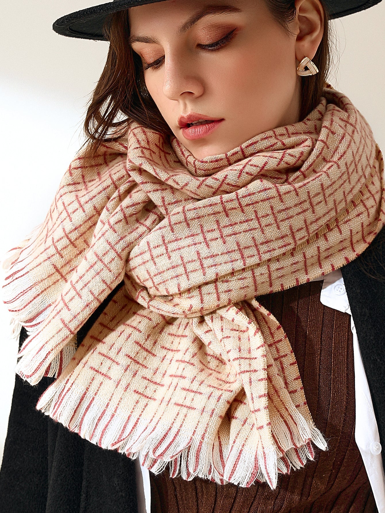 Raw Hem Scarf Sai Feel