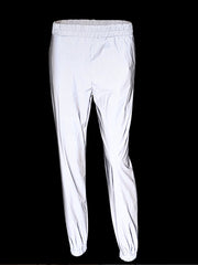 Reflective Drawstring Waist Pants Sai Feel