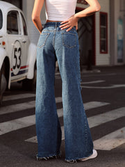 Ripped Wide Leg Jeans Sai Feel