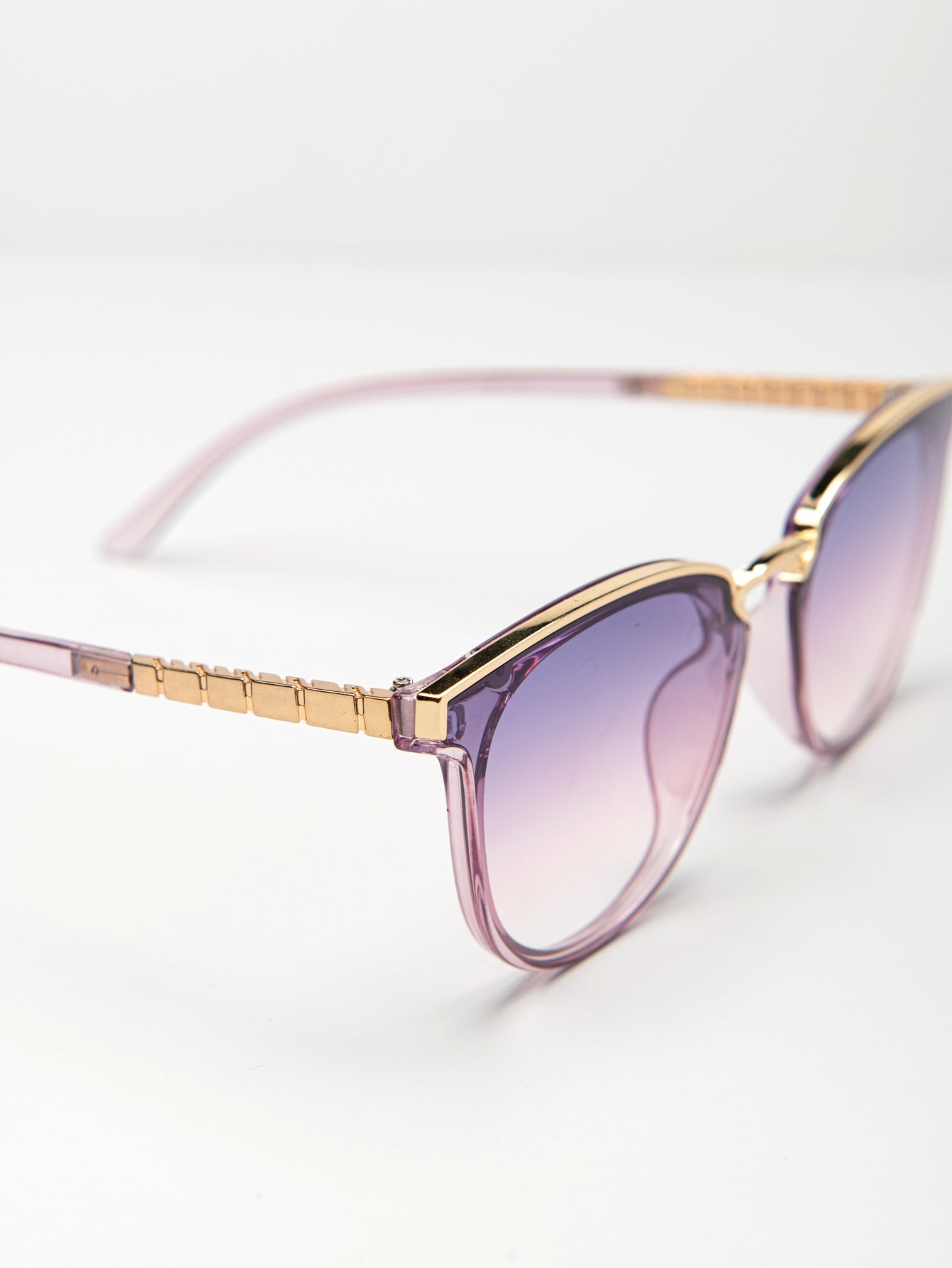 Round Frame Coating Sunglasses Sai Feel
