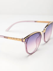 Round Frame Coating Sunglasses Sai Feel