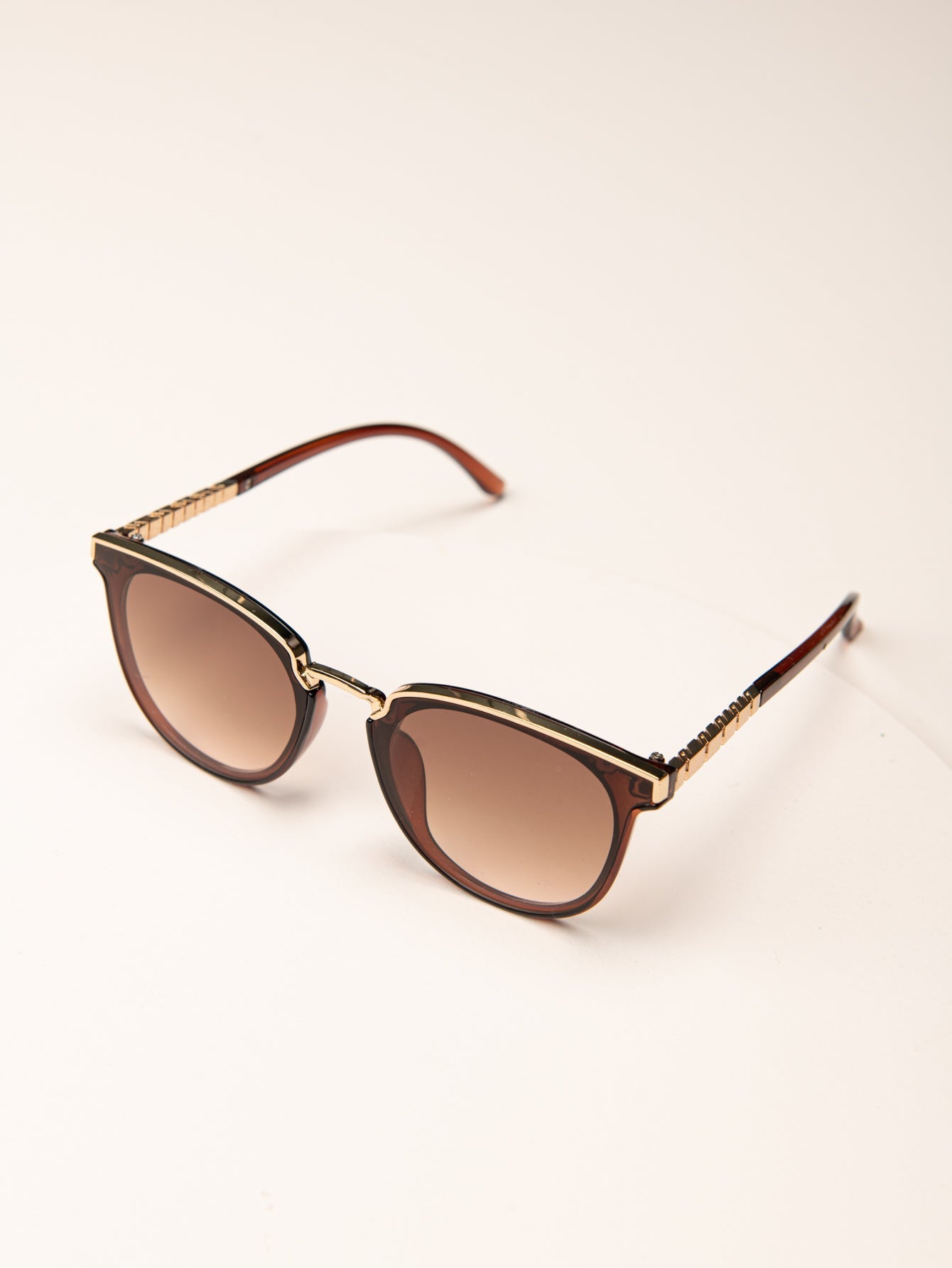 Round Frame Coating Sunglasses Sai Feel