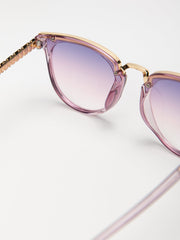 Round Frame Coating Sunglasses Sai Feel