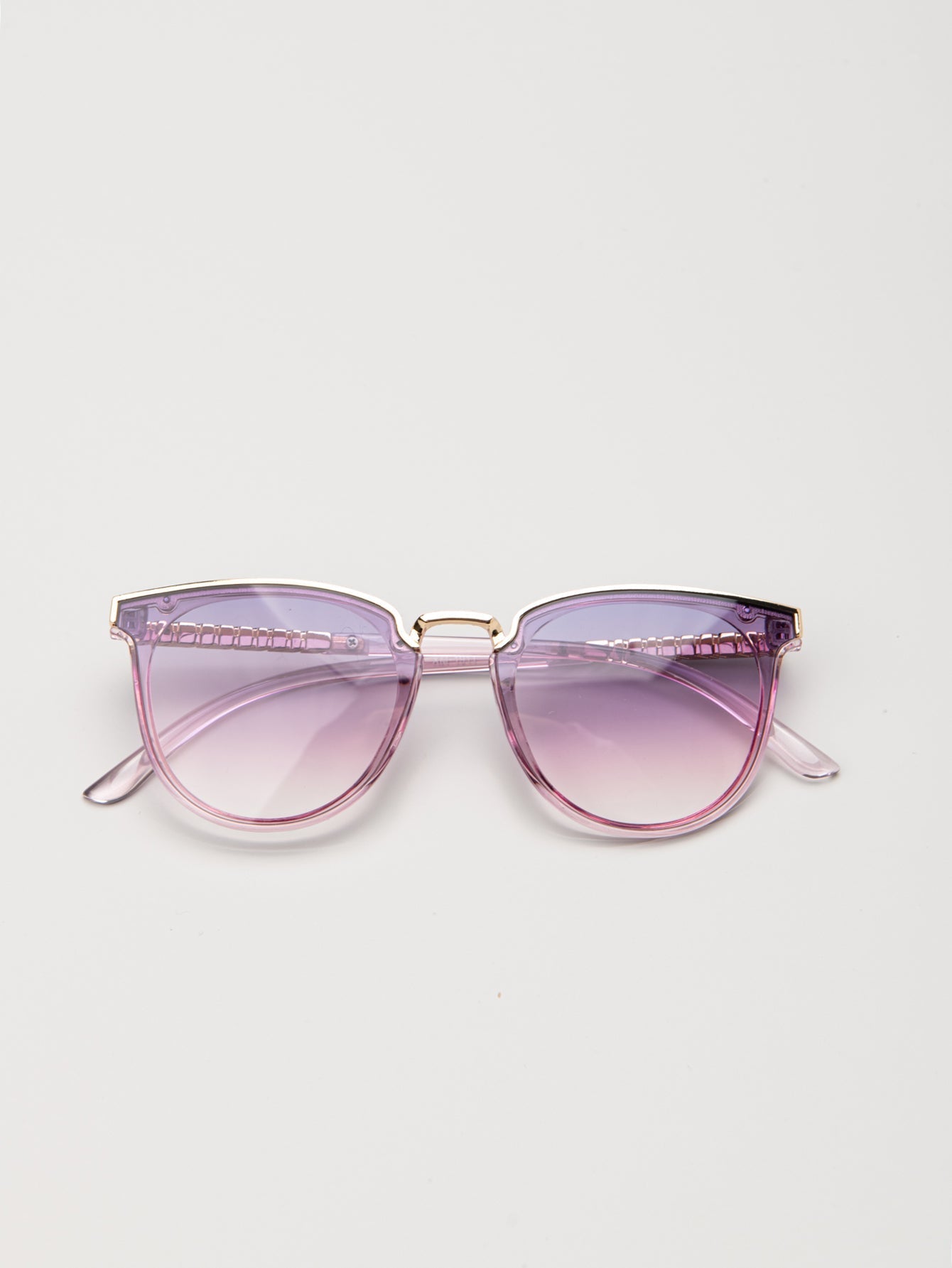 Round Frame Coating Sunglasses Sai Feel