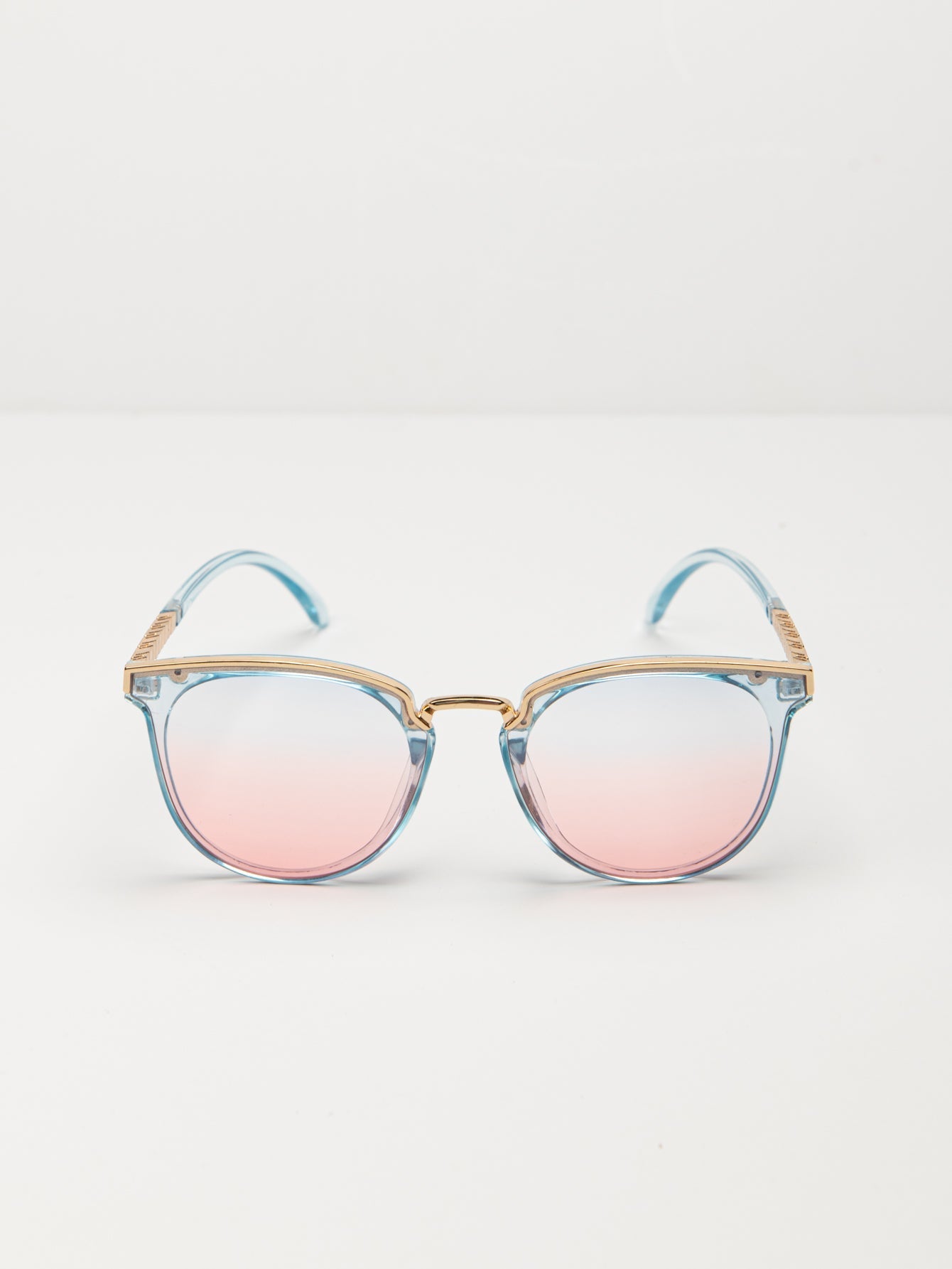 Round Frame Coating Sunglasses Sai Feel