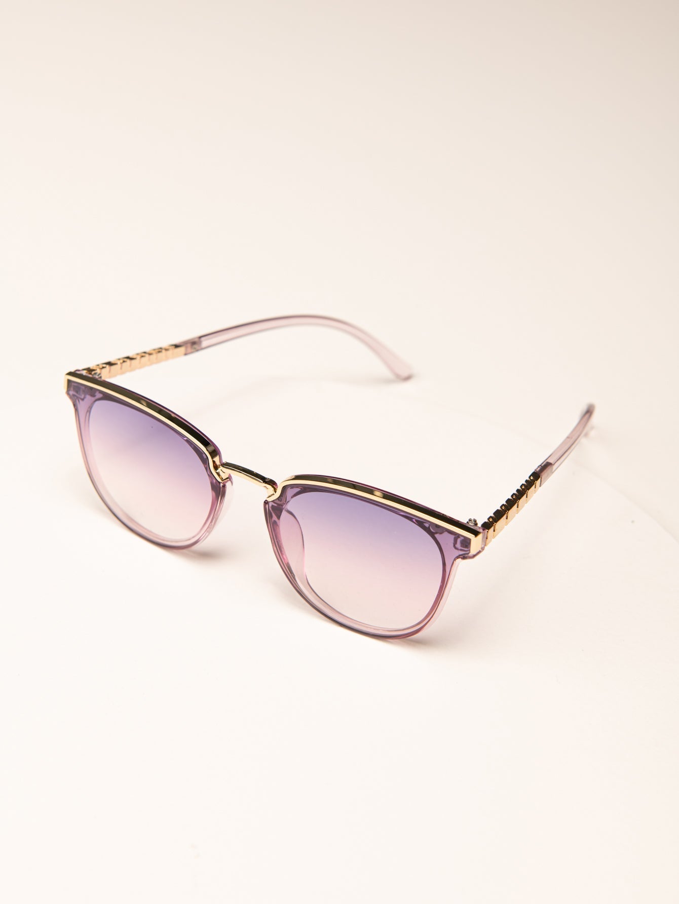 Round Frame Coating Sunglasses Sai Feel