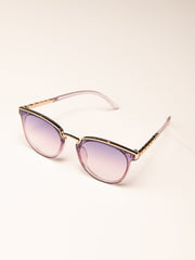 Round Frame Coating Sunglasses Sai Feel