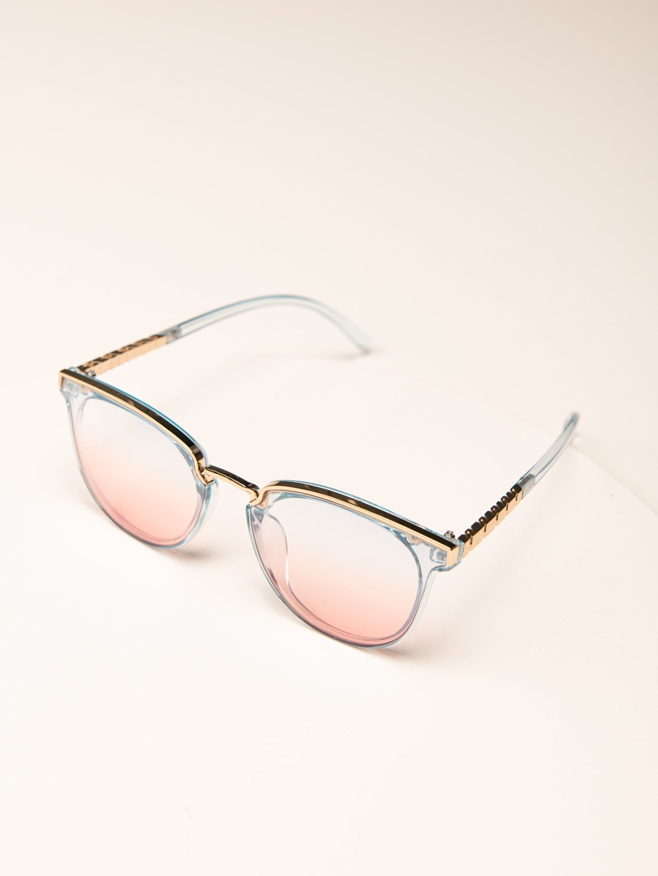 Round Frame Coating Sunglasses Sai Feel