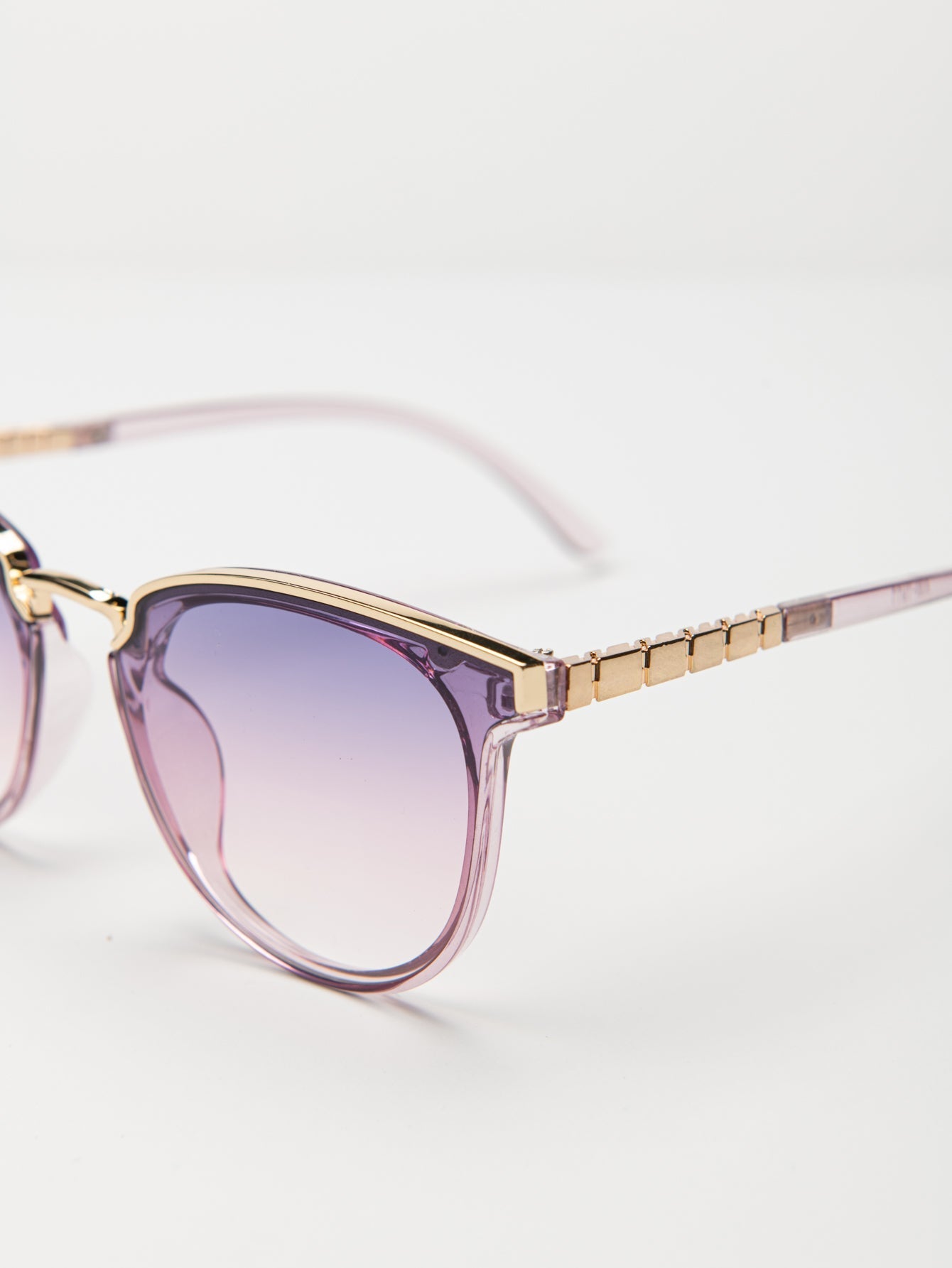 Round Frame Coating Sunglasses Sai Feel
