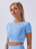 Seamless Crop Sports Tee Sai Feel