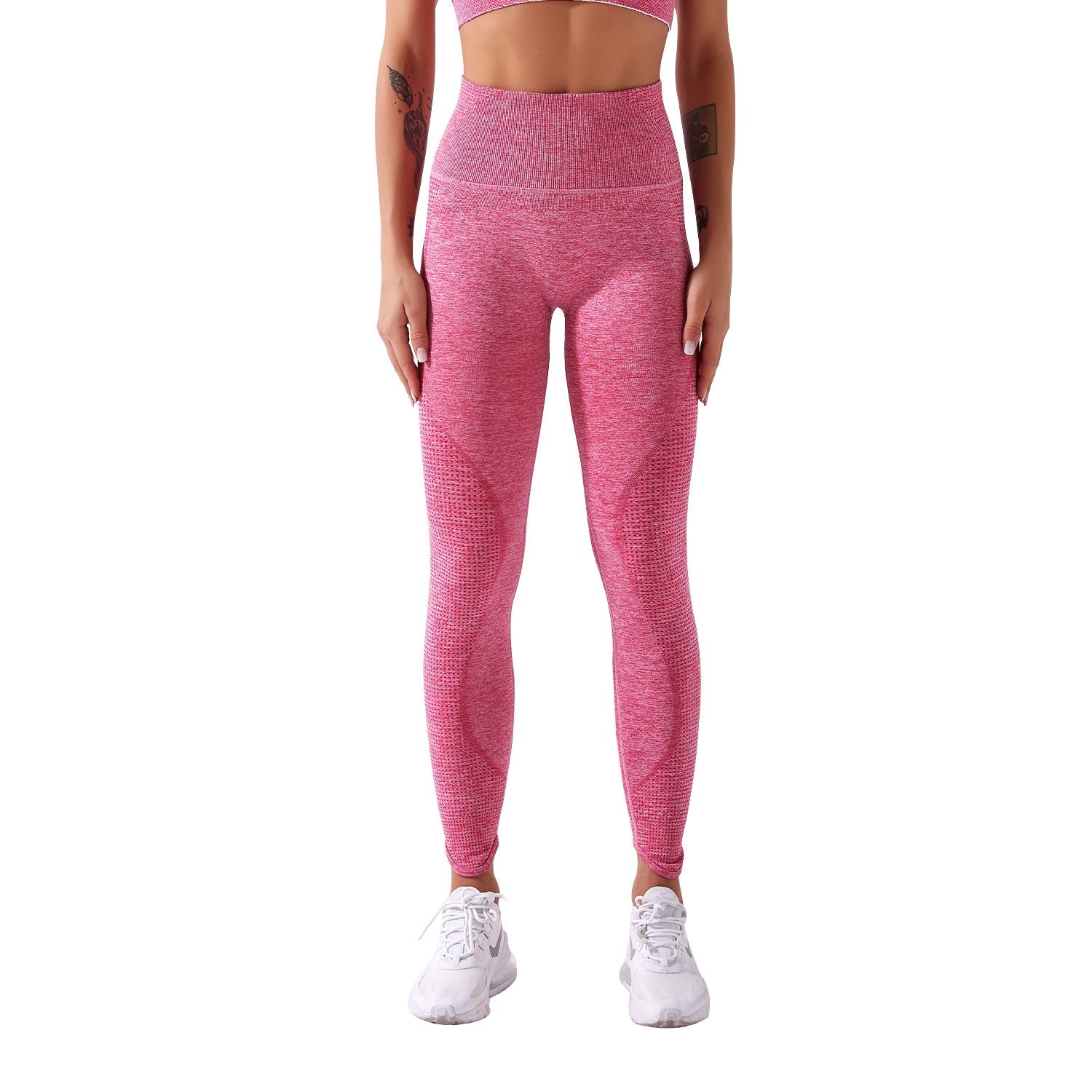 Seamless Wide Waistband Sports Leggings With Cellphone Pocket Sai Feel