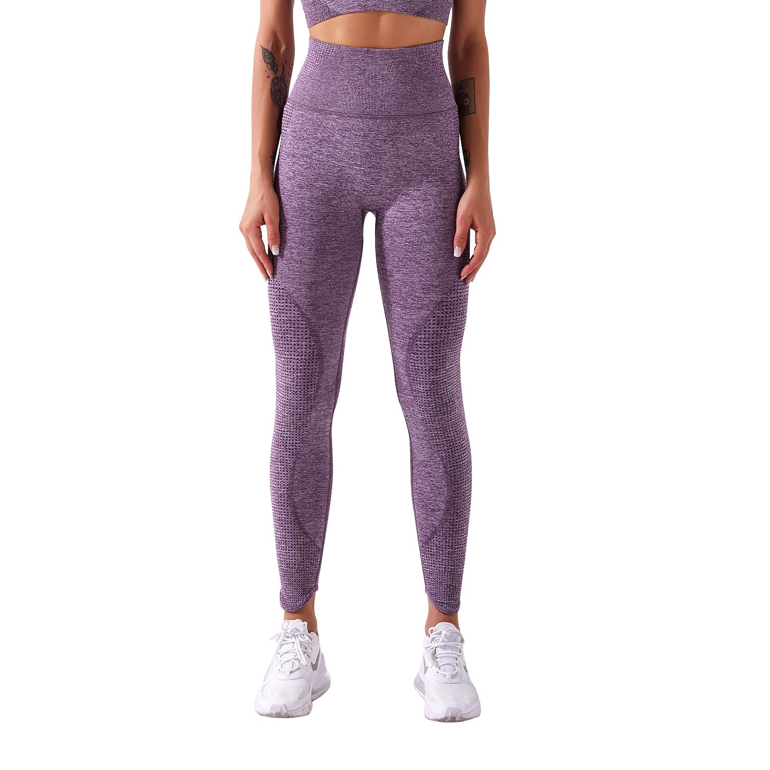 Seamless Wide Waistband Sports Leggings With Cellphone Pocket Sai Feel