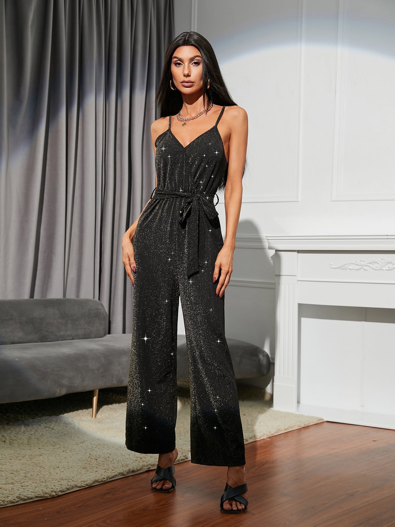 Sequins Cami Jumpsuit Sai Feel