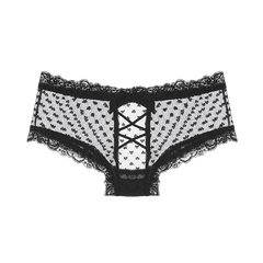 Sexy Lace See through Panties Low-waist Underpant Hollow Out Female Seamless Underwear Lingerie Sai Feel