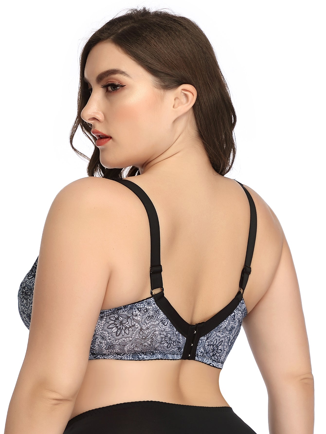 Sexy Lace Women Bras Full Cup Ladies Lingerie Plus Size D Cup Woman Brassiere Big Size Underwire Bras Underwear Sai Feel