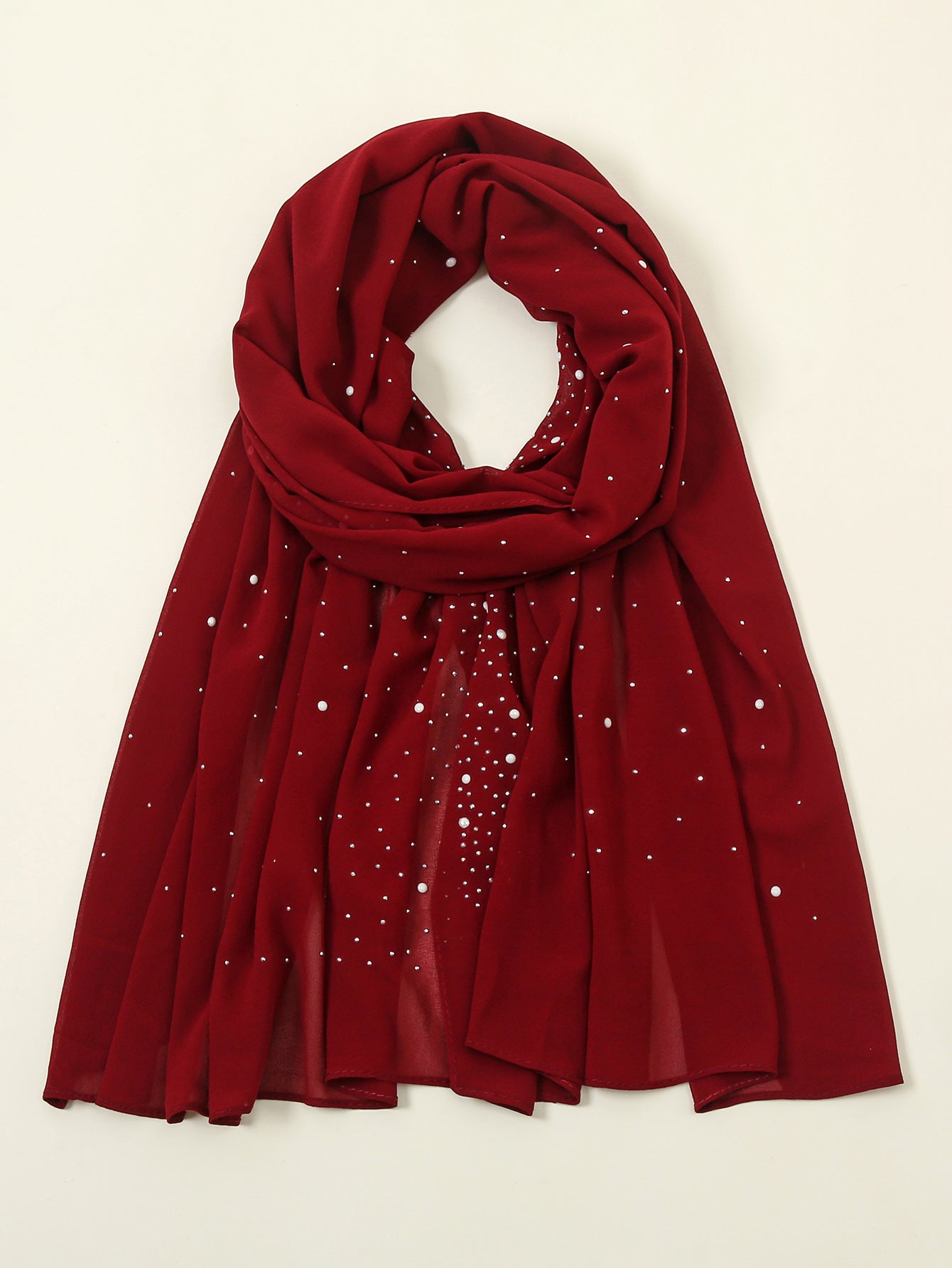 Simple solid color scarf Sai Feel