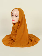 Simple solid color scarf Sai Feel