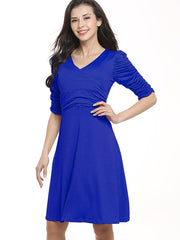 Slim-fit pleated dress Sai Feel