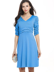 Slim-fit pleated dress Sai Feel