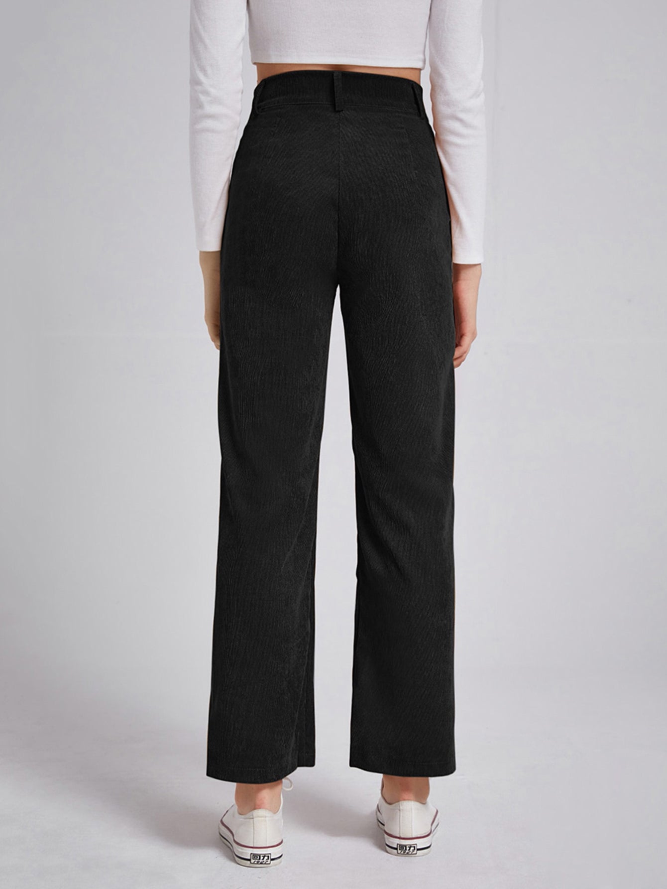 Slim straight tube corduroy trousers Sai Feel