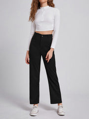 Slim straight tube corduroy trousers Sai Feel