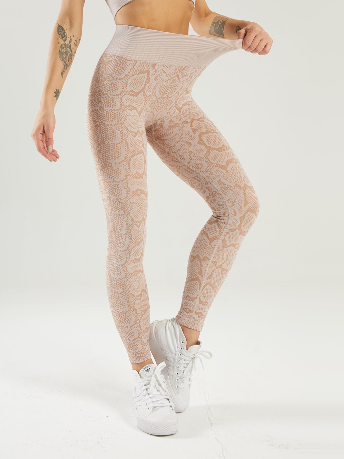 Snake Print Sports Leggings Sai Feel