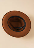 Solid Belt Decor Fedora Hat Sai Feel