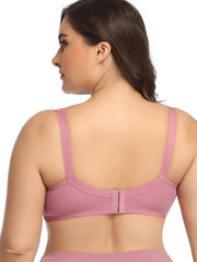 Solid Color Plus Size E Cup F cup Women Bra Intimate Underwear Comfortable Full Coverage Lingerie Top,Ultra Thin Polyester Underwired Bralette Sai Feel