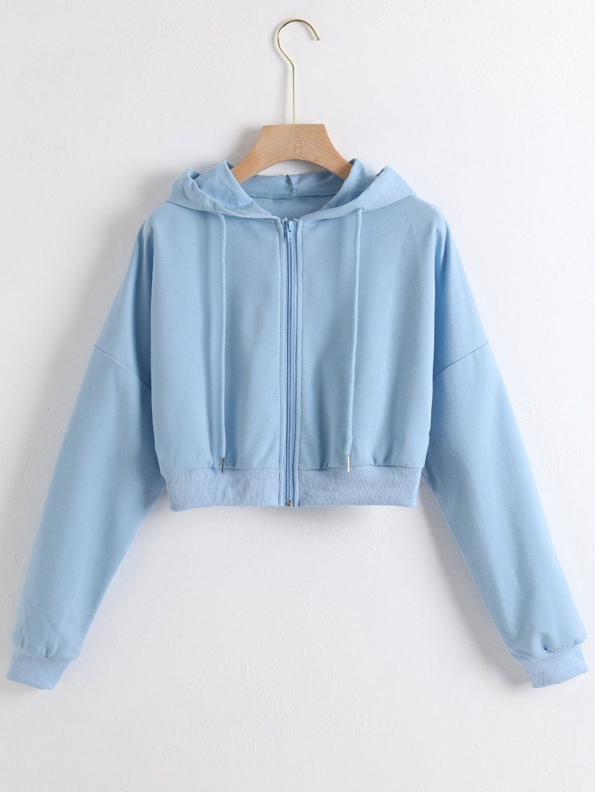 Solid Drop Shoulder Hoodie Sai Feel