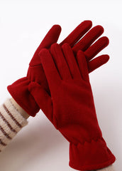 Solid Fleece Gloves Sai Feel