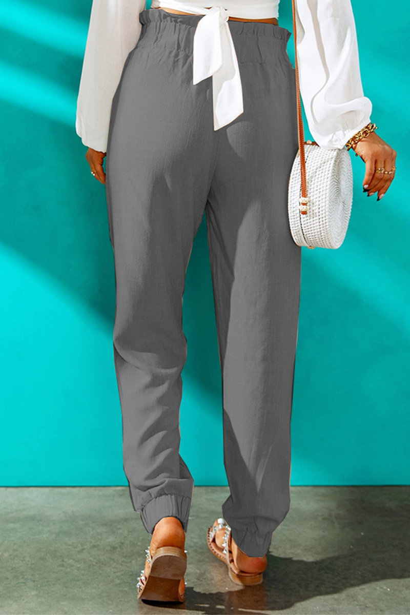 Solid Patchwork Harlan High Waist Harlan Solid Color Bottoms(10 colors) Sai Feel