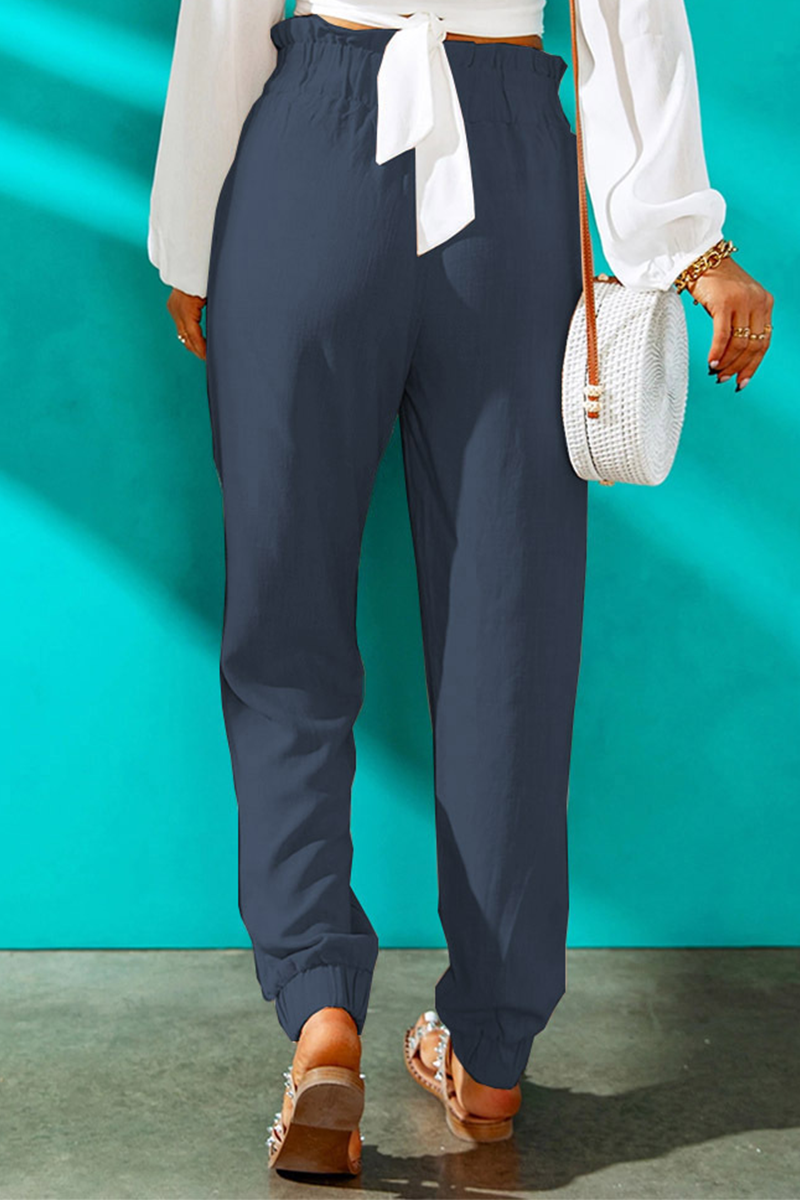 Solid Patchwork Harlan High Waist Harlan Solid Color Bottoms(10 colors) Sai Feel