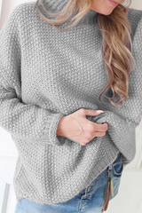 Solid Split Joint Basic Half A Turtleneck Tops Sweater£¨4 colors£© Sai Feel