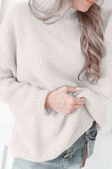 Solid Split Joint Basic Half A Turtleneck Tops Sweater£¨4 colors£© Sai Feel