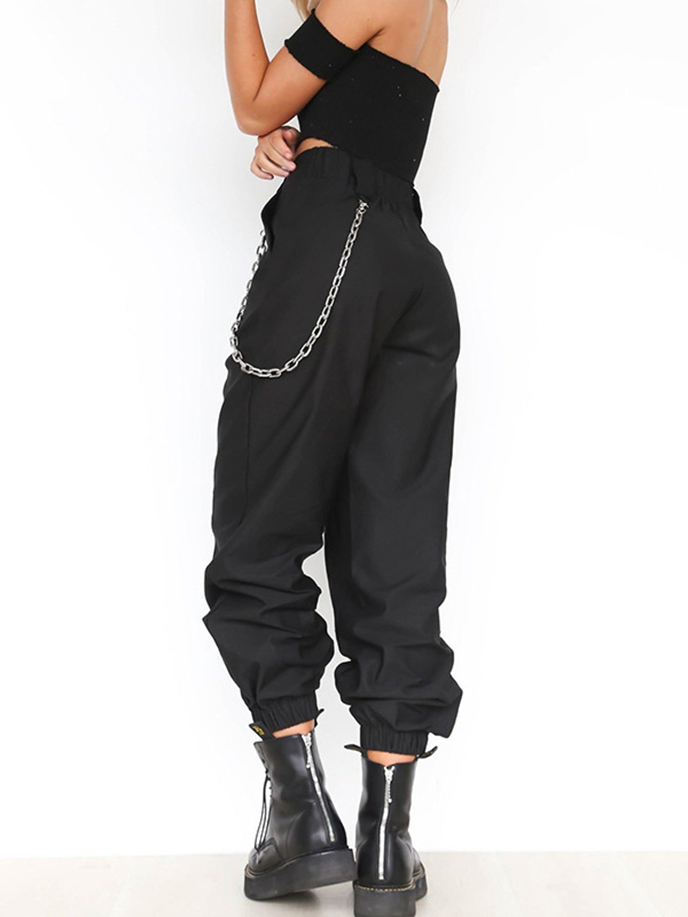 Solid color sports casual pants Harlan pants Sai Feel