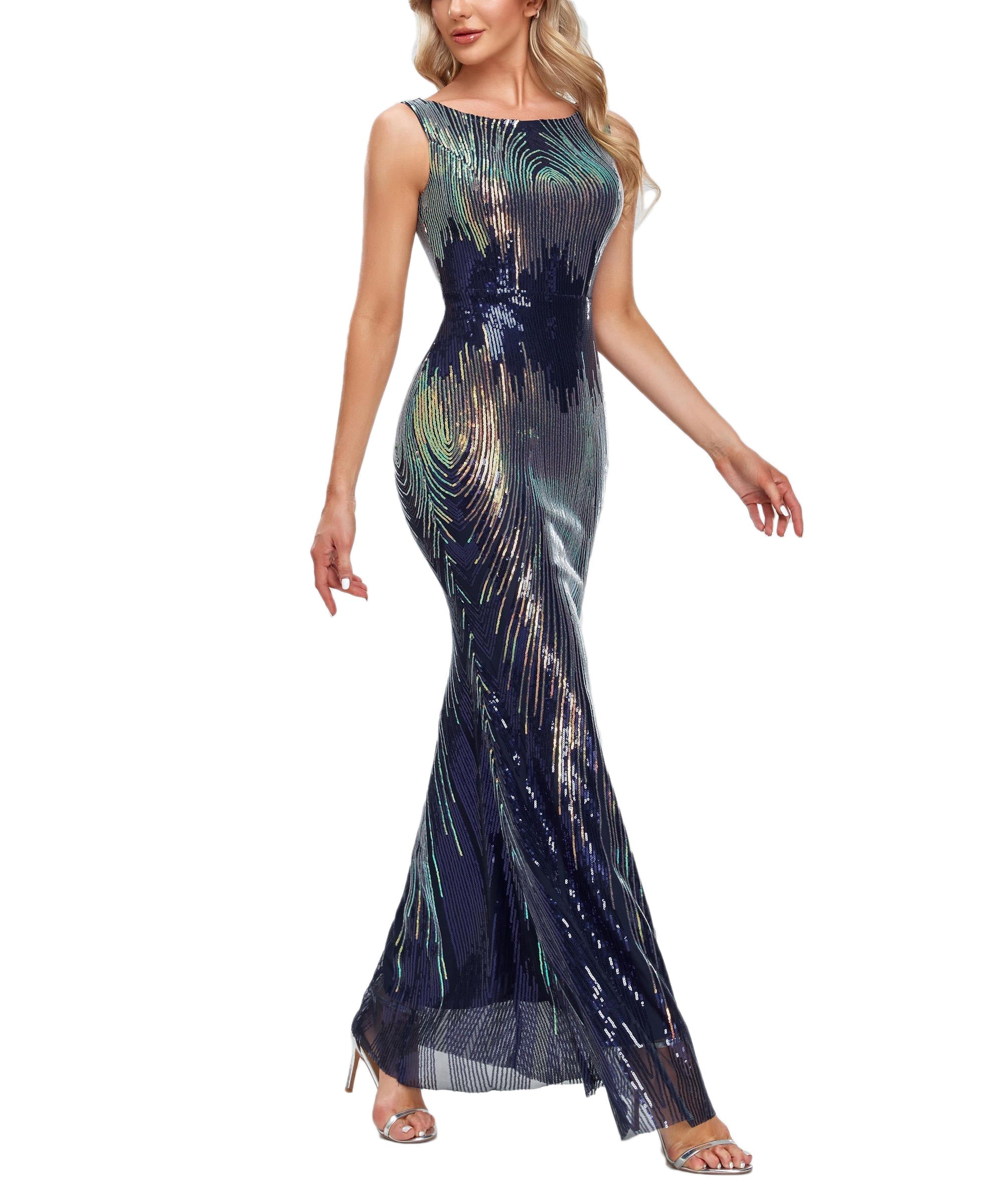 Sparkle & Shine Party Wear Formal Evening Dress Sai Feel