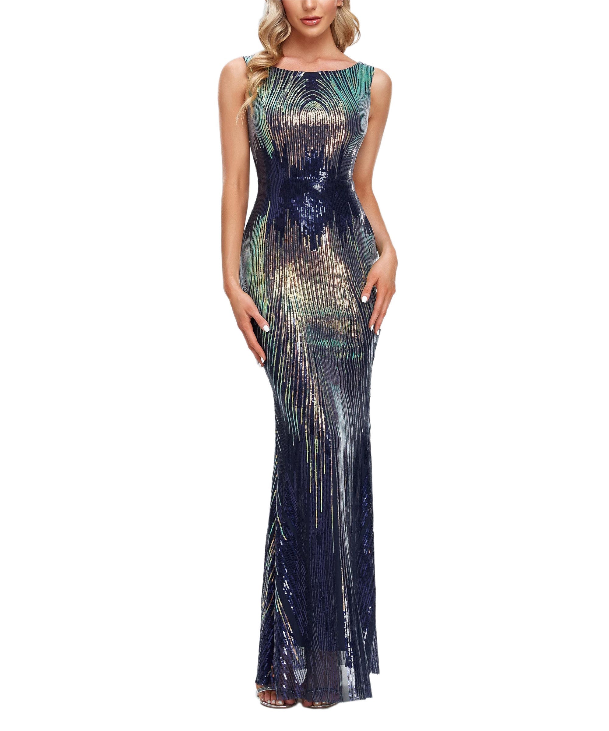 Sparkle & Shine Party Wear Formal Evening Dress Sai Feel