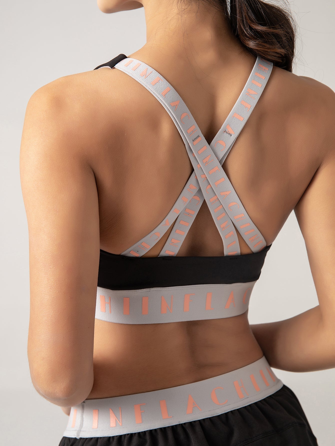 Padded Sports Bra with Criss-Cross Back Straps