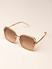 Square Frame Coating Sunglasses Sai Feel