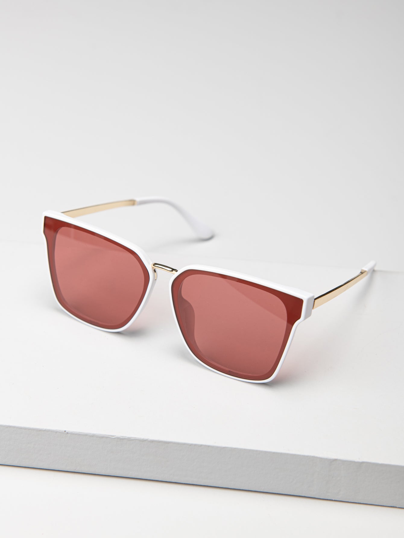 Square Plastic Frame Sunglasses Sai Feel
