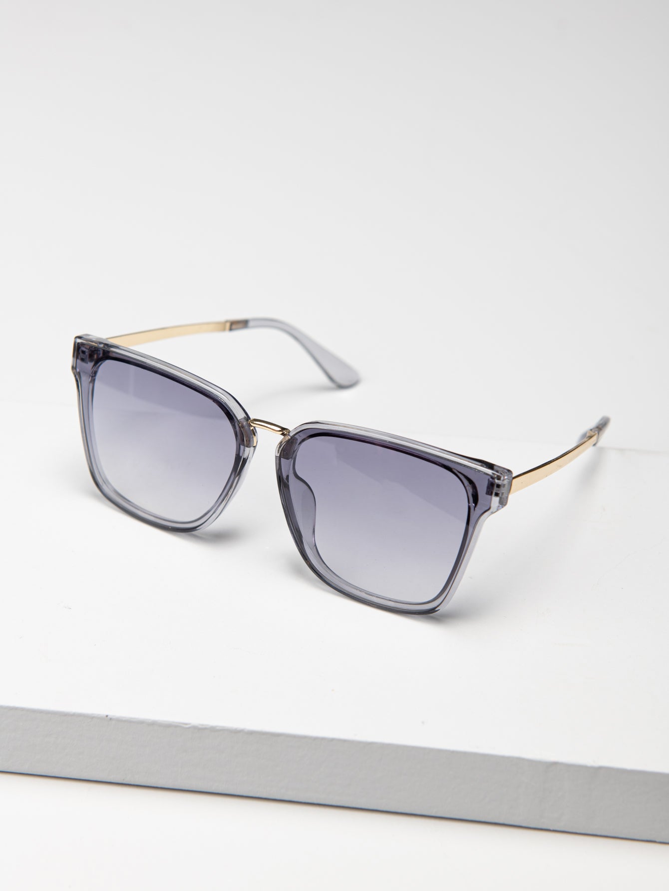 Square Plastic Frame Sunglasses Sai Feel