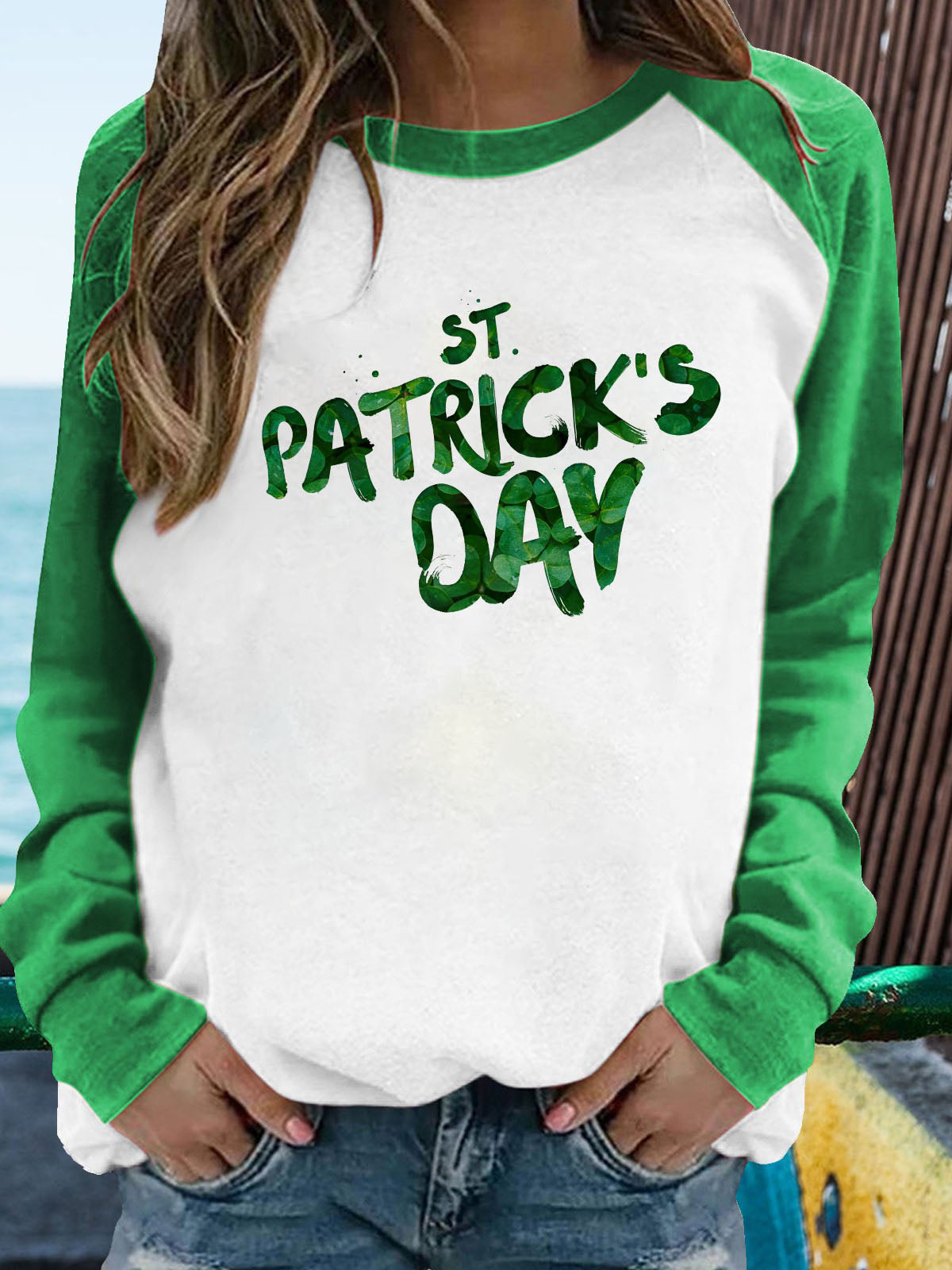 St. Patrick's Day Shamrock Top Sai Feel