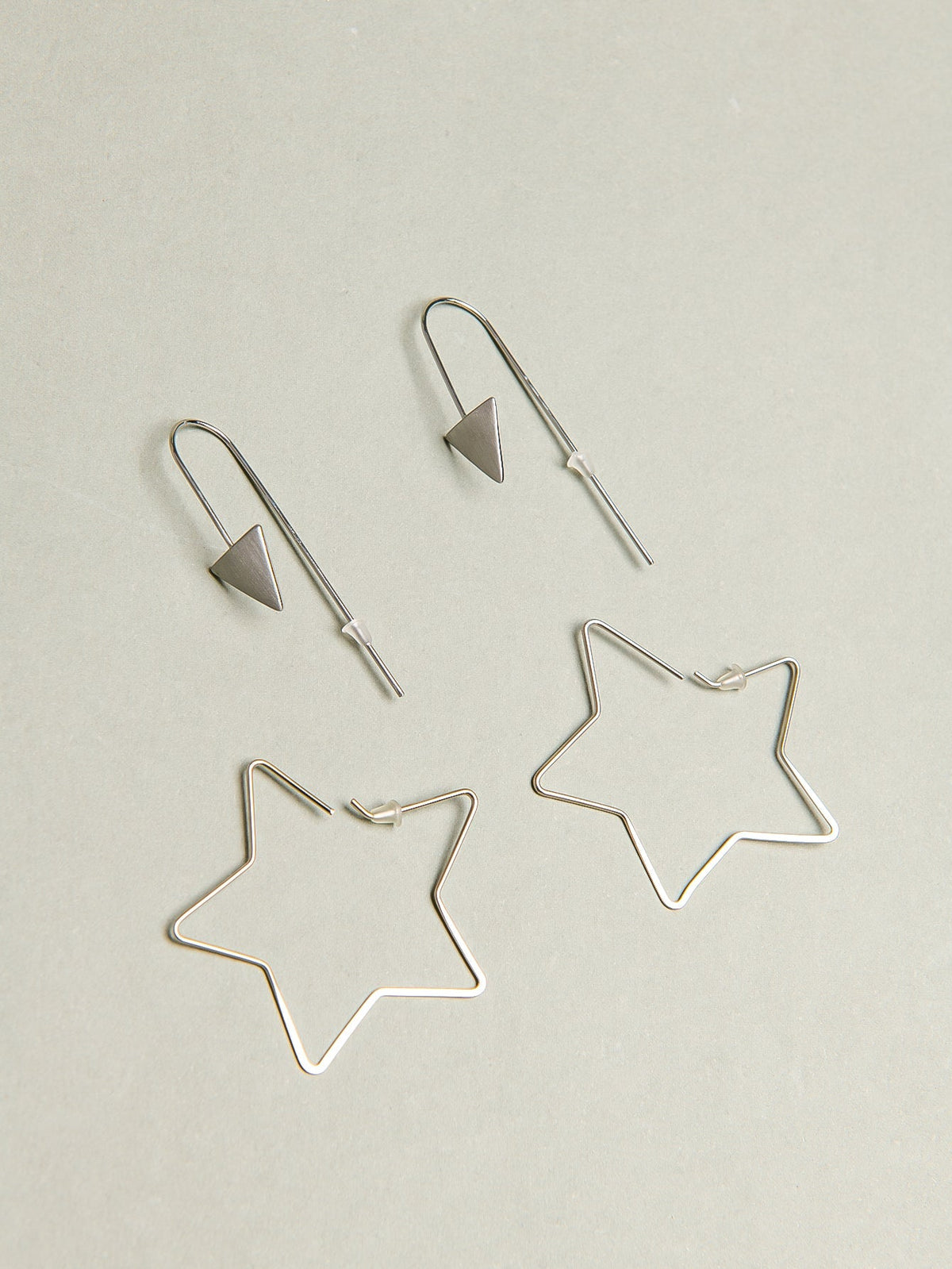 Star Drop Design Earrings Sai Feel
