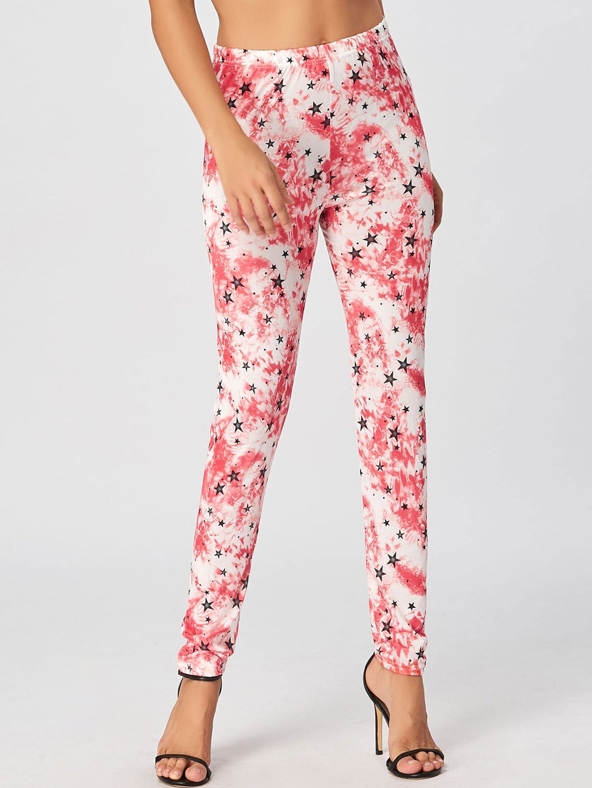 Star Print Leggings Sai Feel