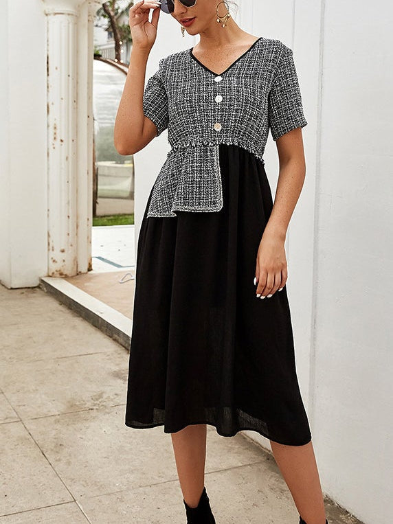 Stitching dress Sai Feel