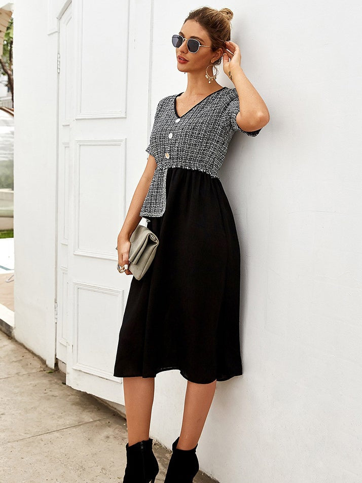 Stitching dress Sai Feel