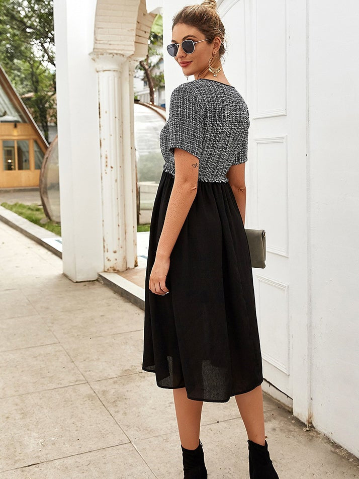 Stitching dress Sai Feel