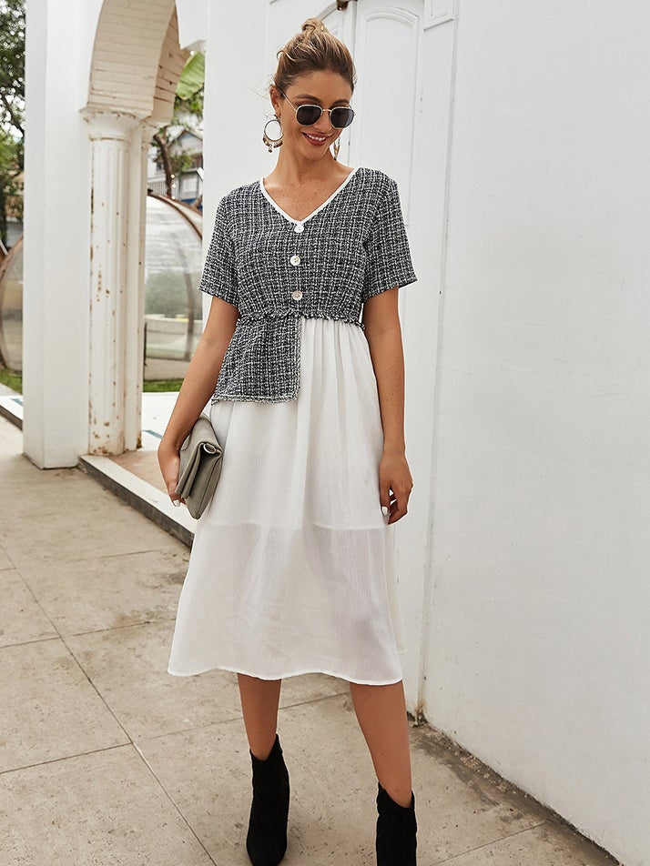 Stitching dress Sai Feel