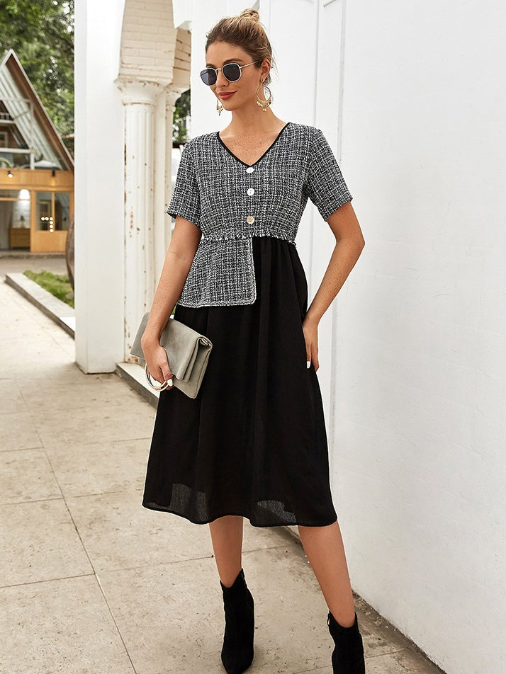 Stitching dress Sai Feel