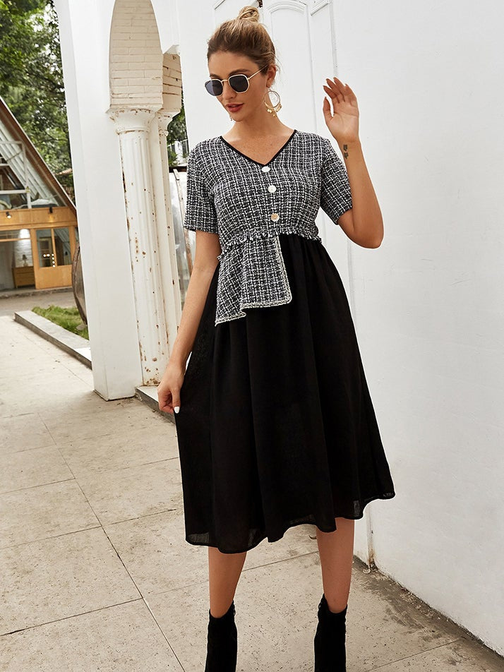 Stitching dress Sai Feel